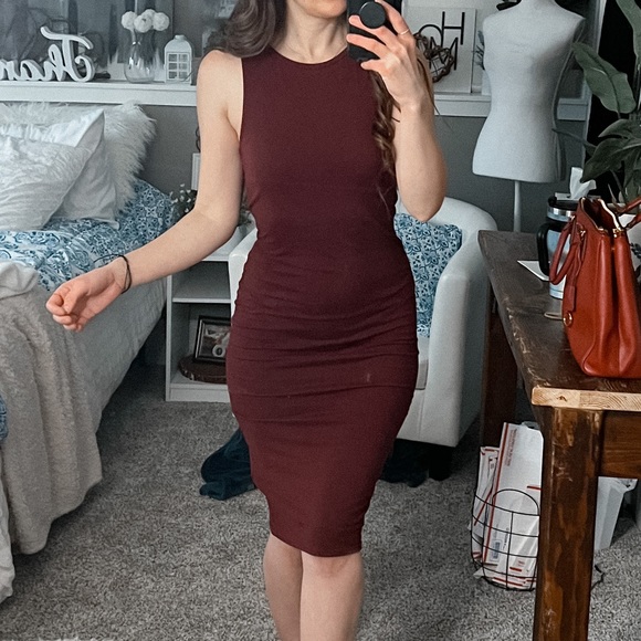 Cotton on sleeveless tank bodycon sexy casual tight stretchy midi dress 5 - Picture 2 of 8